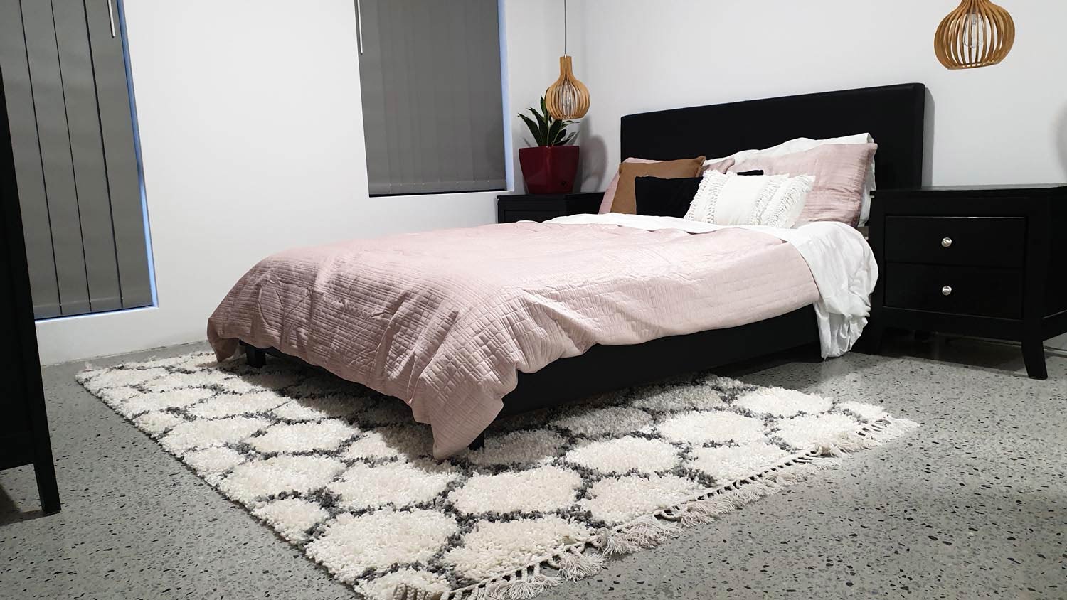 Polished Concrete Flooring in a Perth Bedroom by PCS, the Polished Concrete Flooring Experts since 1997