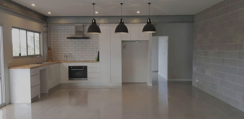 Polished Concrete Kitchen in Perth by the Polished Concrete Specialsts